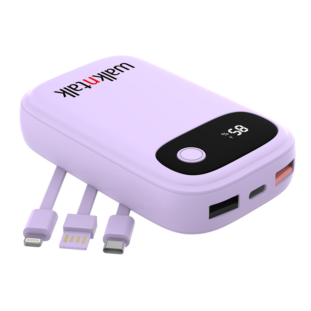 8K Travel Power Bank Purple top view