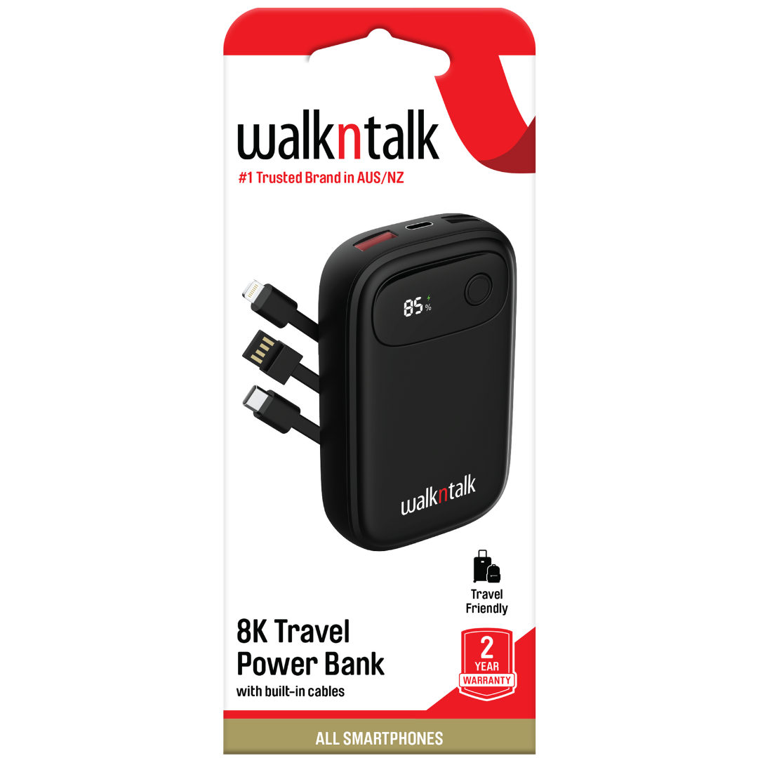 8K Travel Power Bank back of box