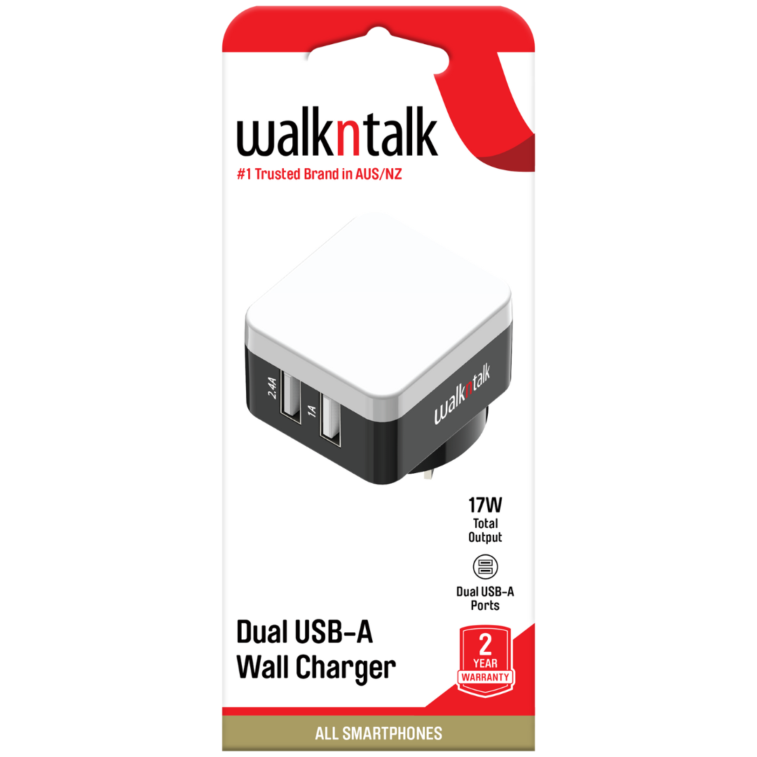 Wall Charger Dual USB 3.4 Amp package