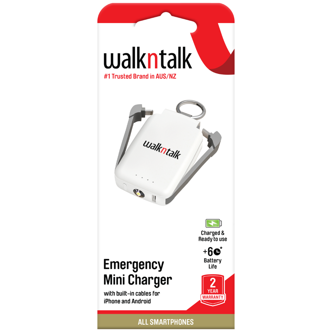 Emergency Mini Power Bank - White in a box