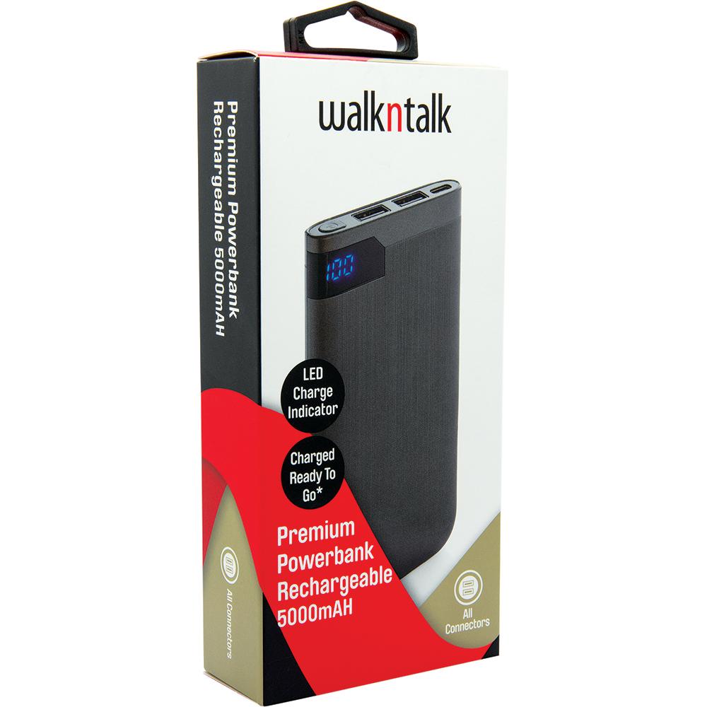 Powerbank Dual USB 5000mAH - Black