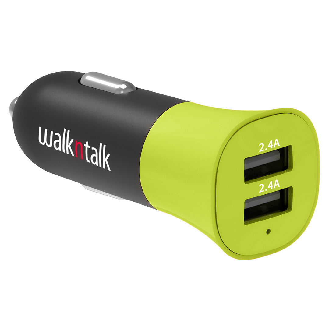 Hi-Vis Car Charger Dual USB Yellow